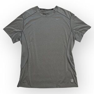 Nike Men’s Pro Combat Dri-Fit Fitted T-Shirt - Gray